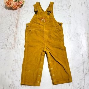 Wild Wawa Corduroy Overalls in Mustard 18-24 Months
